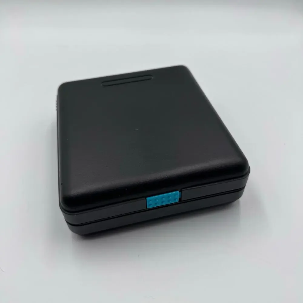 Vintage Laserline 12 CD DVD Case Hard Shell Wallet Flip Disc Storage Black